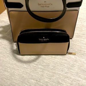 Used Kate Spade large clutch with wallet